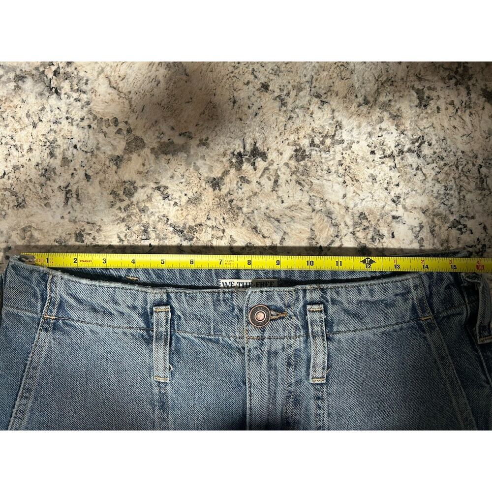 We The Free x Free People Major League Cuffed Wide Leg Jeans Cinch Women’s 31 - Picture 8 of 9